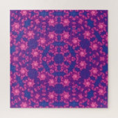 Rosa und Blau Kaleidoskop Gradient Puzzle (Vertikal)