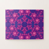 Rosa und Blau Kaleidoskop Gradient Puzzle (Horizontal)