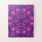 Rosa und Blau Kaleidoskop Gradient Puzzle (Vertikal)