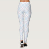 Rosa und Blau Kariert Leggings (Rückseite)
