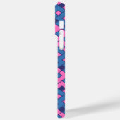 Rosa und blau-kubistisch Case-Mate iPhone hülle (Rückseite / Links)