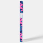 Rosa und blau-kubistisch Case-Mate iPhone hülle (Rückseite / Rechts)