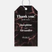 Rosa und blau marmoriertes Thema Geschenkanhänger (Vorderseite)