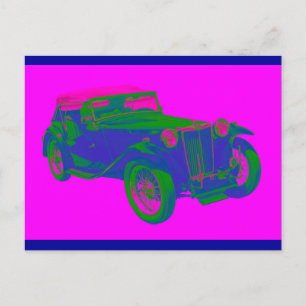 Rosa und blau Mg TC Pop Kunst, Dichtung und Musik Postkarte