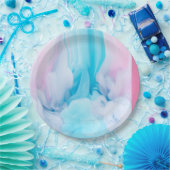 rosa und blau pappteller (Party)