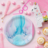 rosa und blau pappteller (Party)