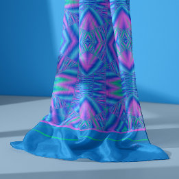 Rosa und Blau tribal Muster Schal