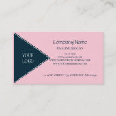 Rosa und Blau Visitenkarte (Rückseite)