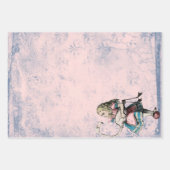 Rosa und blaue Alice im Wunderland mit Flamingo Geschenkpapier Set (Vorderseite)