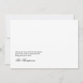 Rosa und blaue Alkoholtinte mit Goldakzenten Dankeskarte (Rückseite)