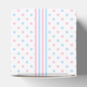 Rosa und blaue Babydusche Geschenkschachtel (Oben)