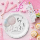 Rosa und blaue Balkone - Aufdeckung des Geschlecht Pappteller (Party)