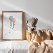 Rosa und blaue Balkone - Gender-Enthüllung Poster