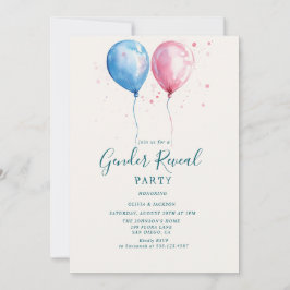 Rosa und blaue Balkone Geschlechtsverkehr Party Einladung