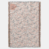 Rosa und blaue Blumen Rustikaler Kern Decke (Vorderseite Vertikal)