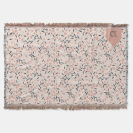 Rosa und blaue Blumen Rustikaler Kern Decke