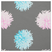 Rosa und blaue Blumen Stoff (Muster)