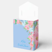 rosa und blaue Blüten Geschenkschachtel (Geöffnet)
