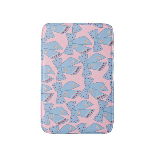 Rosa und blaue Bogen Badematte (Vorderseite Vertikal)