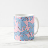 Rosa und blaue Bogen Kaffeetasse (VorderseiteRechts)