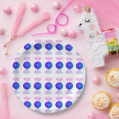 Rosa und blaue Bonbon-Papierteller Pappteller (Party)
