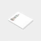 Rosa und blaue Bookstack klebrige Anmerkungen Post-it Klebezettel (angewinkelt)