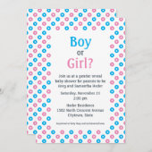 Rosa und blaue Diagonaldot Geschlechtsverkehr offe Einladung (Vorne/Hinten)