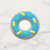 Rosa und blaue Donuts Konfetti (Klein Vorderseite)