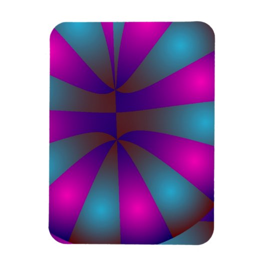 Rosa und blaue Donuts Magnet (Vertikal)