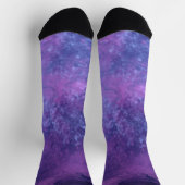 Rosa und blaue dunkle Sturmwolken Socken (Oben)