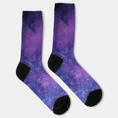 Rosa und blaue dunkle Sturmwolken Socken (Rechts)