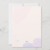 Rosa und blaue Dusche Einladung (Rückseite)