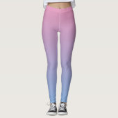 Rosa und blaue Farbe Leggings (Vorderseite)
