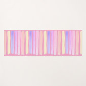 Rosa und blaue Farbe Streifen Reversible Paste Yogamatte (Vorderseite (Horizontal))