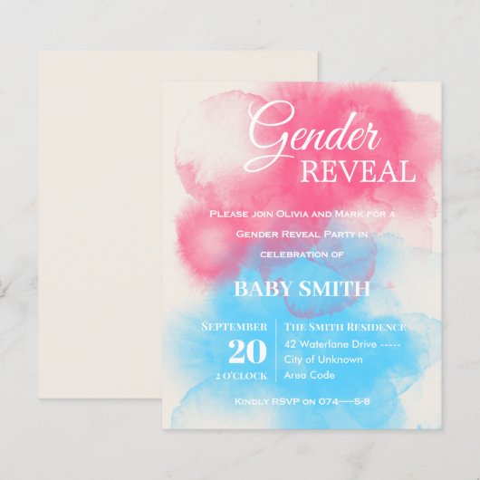 Rosa und blaue Flasche (Vorne/Hinten)