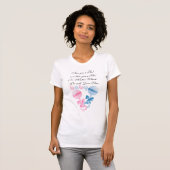Rosa und blaue Flaschen erwarten Mama T - Shirt (Vorne ganz)