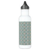 Rosa und blaue Fliesen Edelstahlflasche (Links)