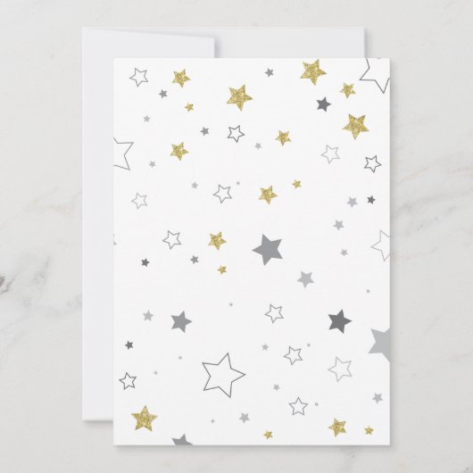 Rosa und blaue Foil Balloons Babydusche Einladung (Rückseite)