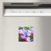 Rosa und blaue Frühlingsblumen Magnet (In Situ (Geschirrspüler))