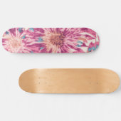 Rosa und blaue Gefärbte Krawatte Sonnenbrand Skateboard (Horizontal)