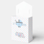 Rosa und blaue Gender-Reveal-Baby-Dusche Geschenkschachtel (Geöffnet)