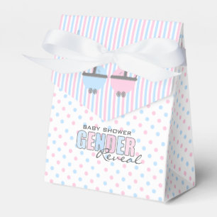 Rosa und blaue Geschlecht Aufdecken-Baby Dusche Geschenkschachtel
