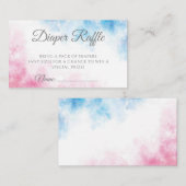 Rosa und blaue Geschlechtsorgane zeigen Party Jung Begleitkarte (Vorne/Hinten)