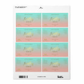 Rosa und blaue goldene Smooding-Serummarken (Vorne)