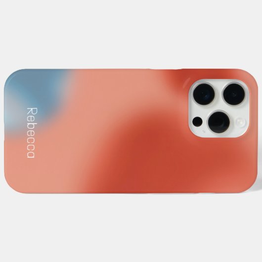 Rosa und blaue Gradient Blasen Case-Mate iPhone Hülle (Rückseite (Horizontal))