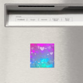 Rosa und blaue Herzen Magnet (In Situ (Geschirrspüler))