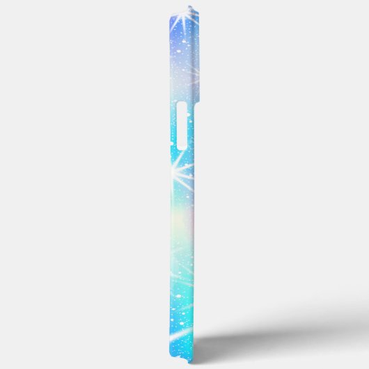 Rosa und blaue Iridescent Sparkor Case-Mate iPhone Hülle (Rückseite / Rechts)