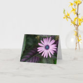 Rosa und blaue Karte (Gelbe Blume)