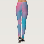 Rosa und Blaue Krawatte Leggings (Rückseite)