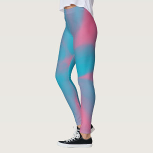 Rosa und Blaue Krawatte Leggings